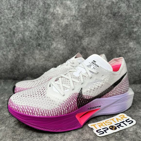 Nike ZoomX Vaporfly Next% 3 Running Shoes Womens Sz 10.5 White Purple DV4130-104 - Picture 1 of 8